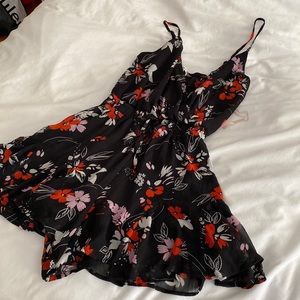 Black pink red romper